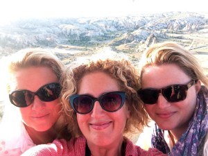 In an air balloon over Cappadocia, Turkey